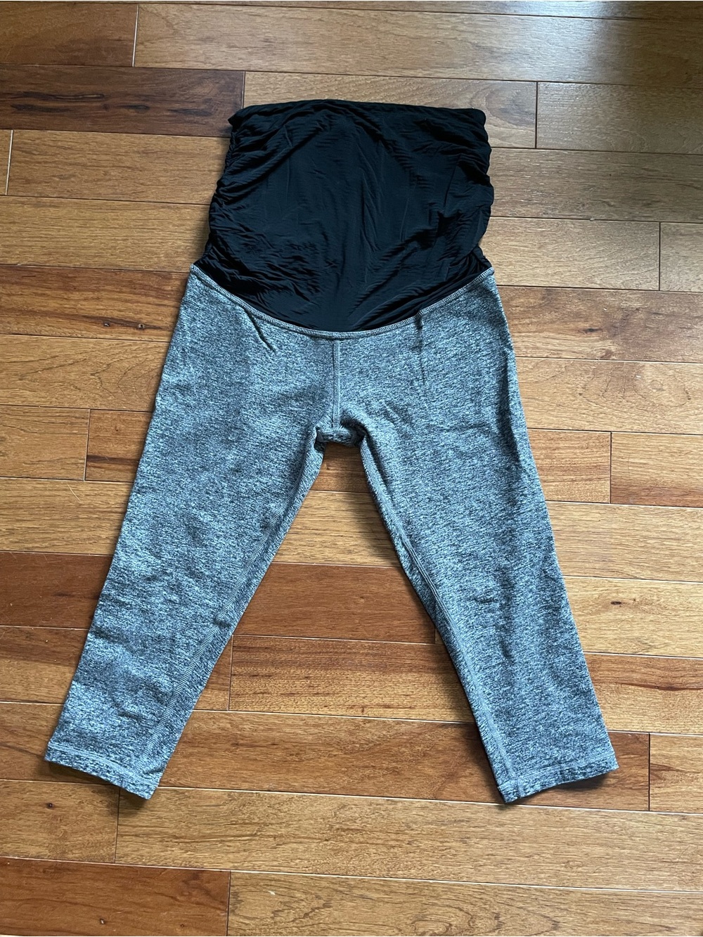 Beyond Yoga Heather Gray Maternity Leggings